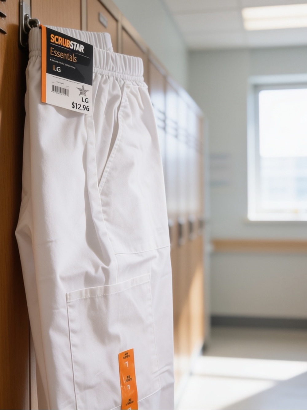 Scrubstar White Cargo Medical Scrub Pants